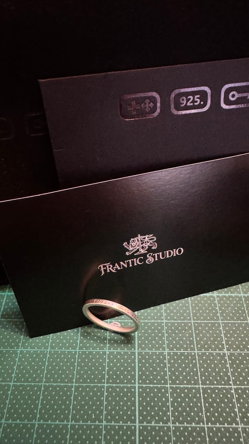 Customer photo review of HALLMARK Ring – Matt 925 Sterling Silver