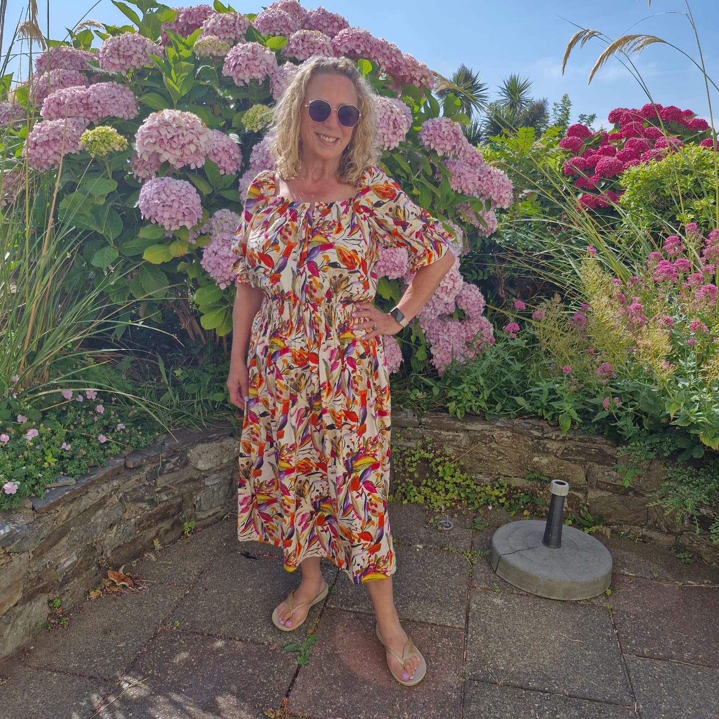 Customer photo review of Abstract Bloomscape Viscose Fabric