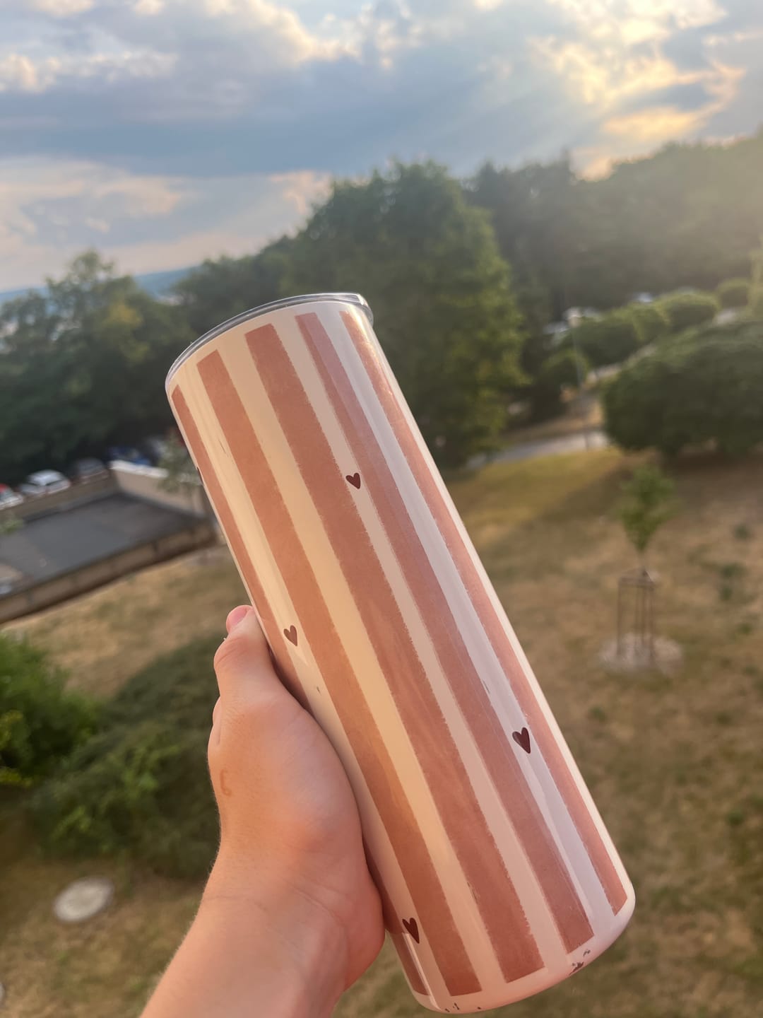 Customer photo review of Termo kelímek - Minimalistic hearts