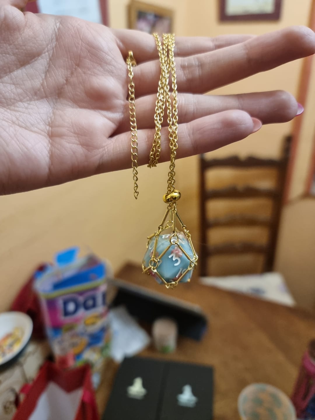Customer photo review of 🎁 Interchangeable D20 Dice Holder(100% off)