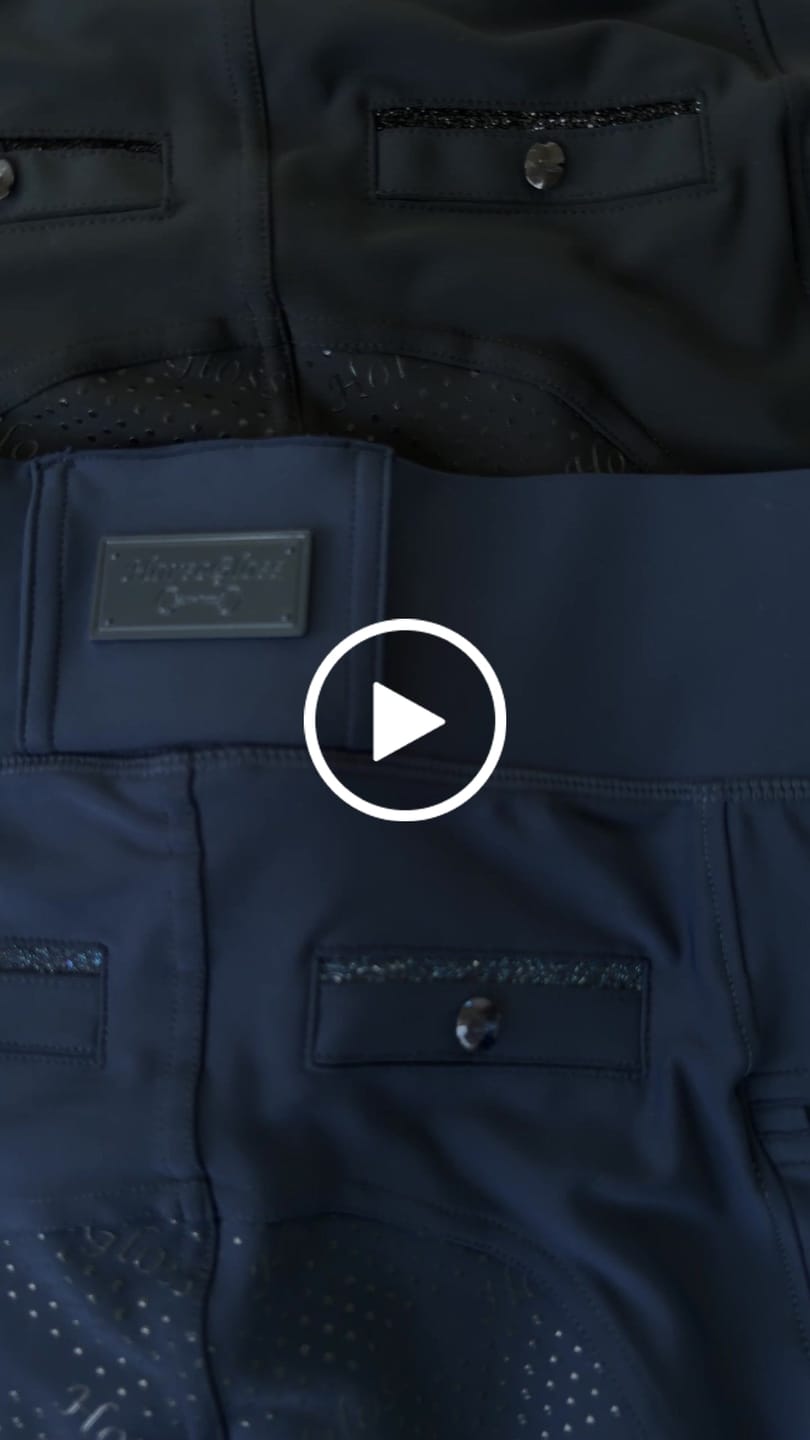 Customer video review of CRYSTAL KYLIE - RIDING LEGGINGS | BLACK CRYSTALS
