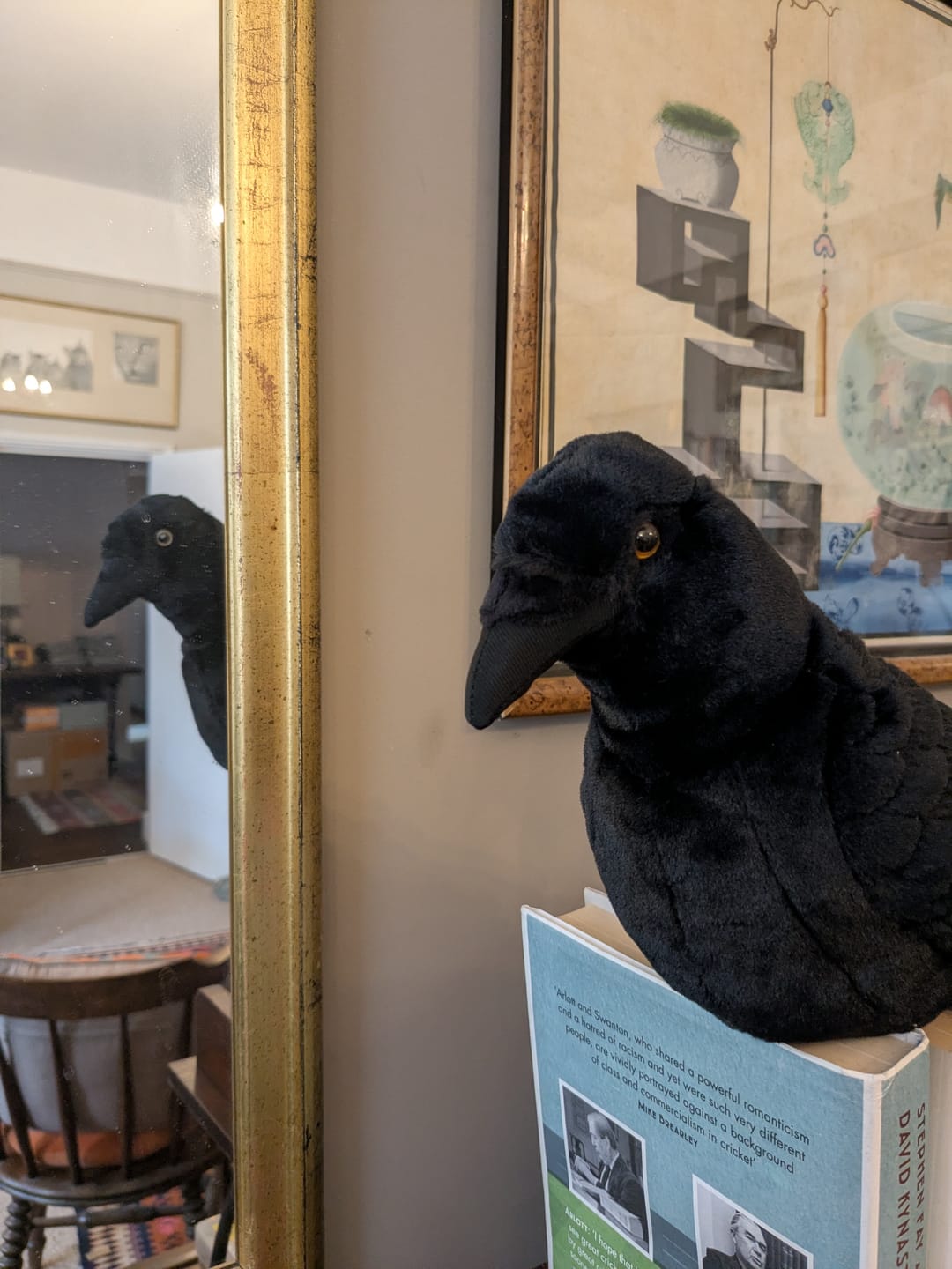 Customer photo review of American Crow Bird Soft Stuffed Plush Toy