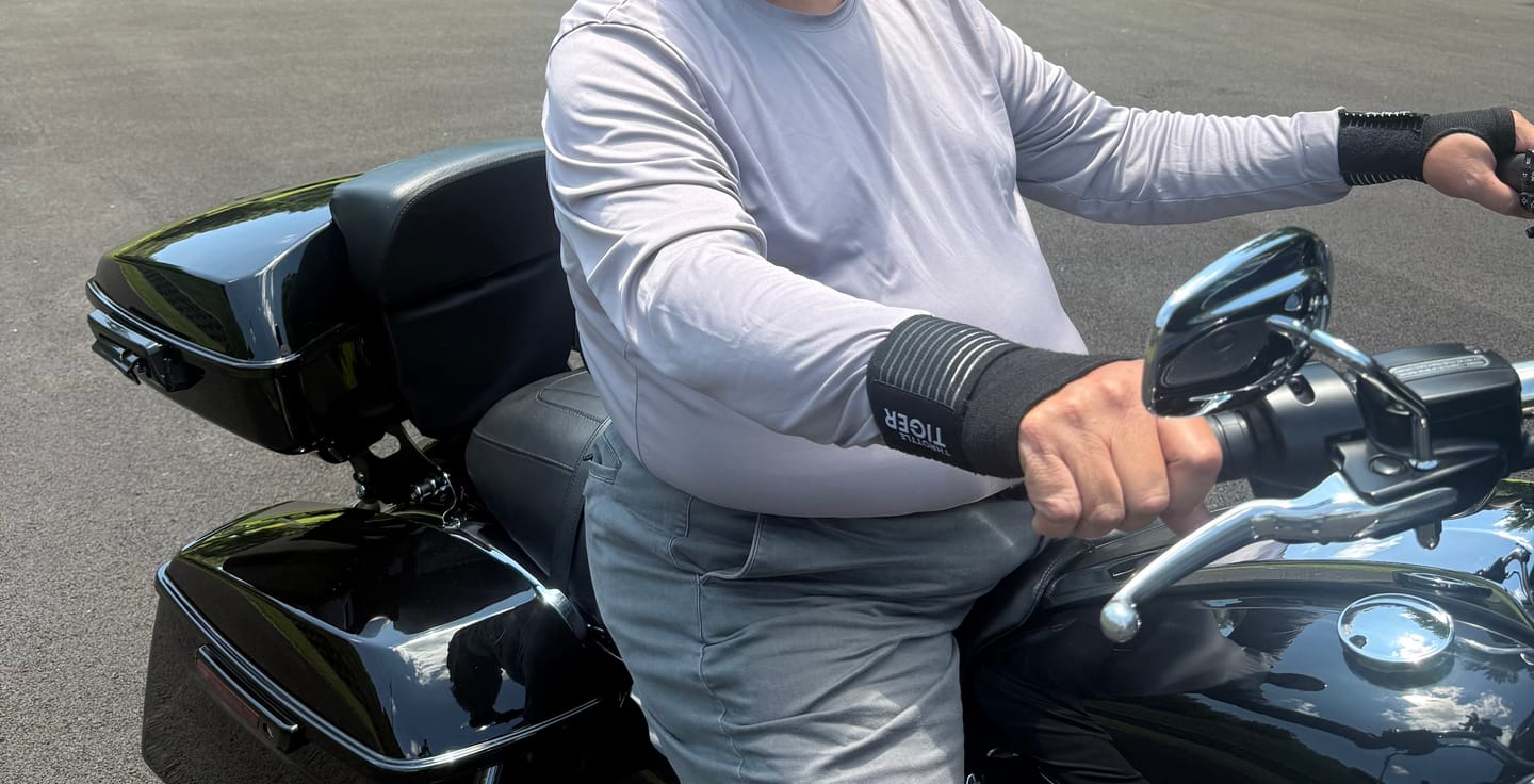 Customer photo review of Rider's Wrist Support