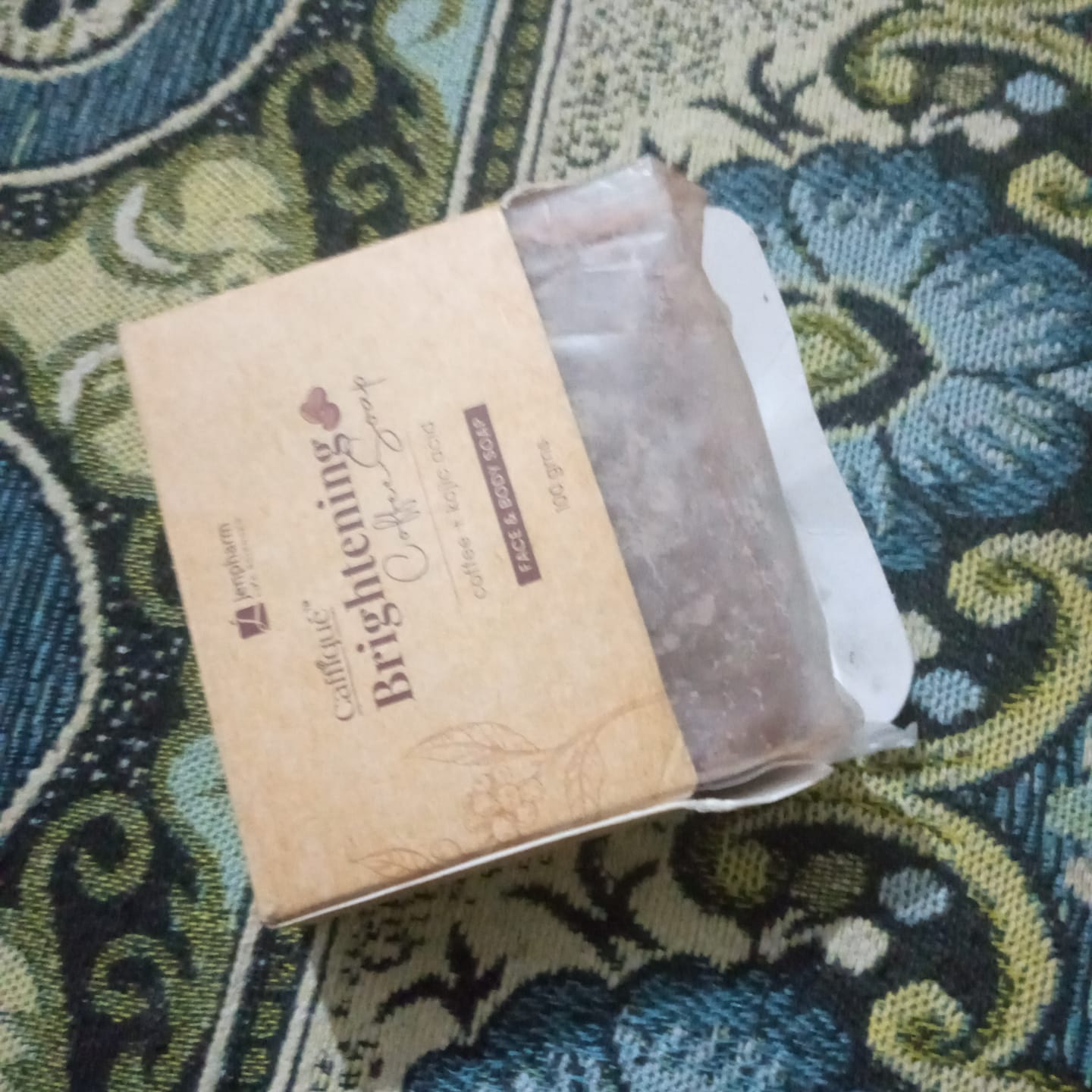 Customer photo review of Brightening Coffee Soap