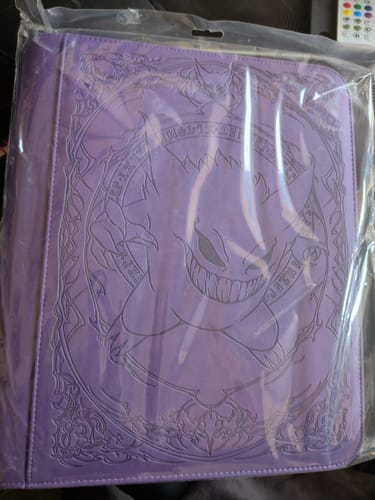 Customer photo review of Purple Evil - Toploader Trading Card Binder