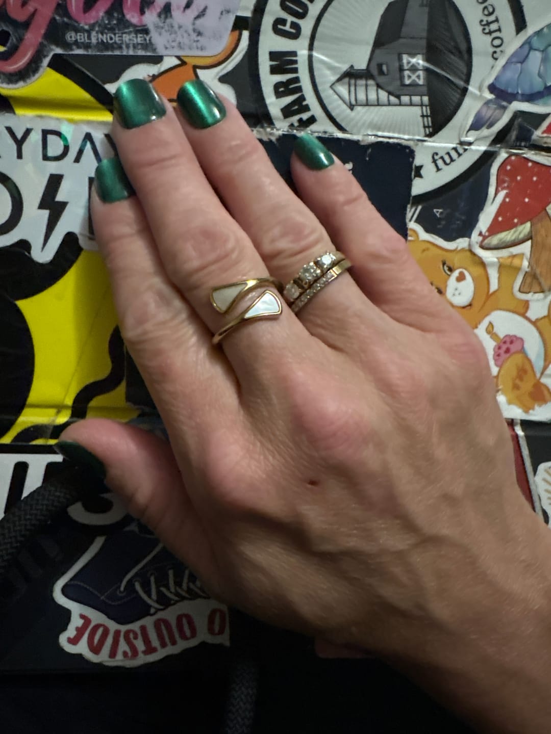 Customer photo review of Mother Of Pearl Dream Ring