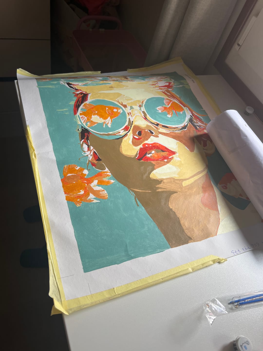 Customer photo review of Liquid Dreams | Paint by Number