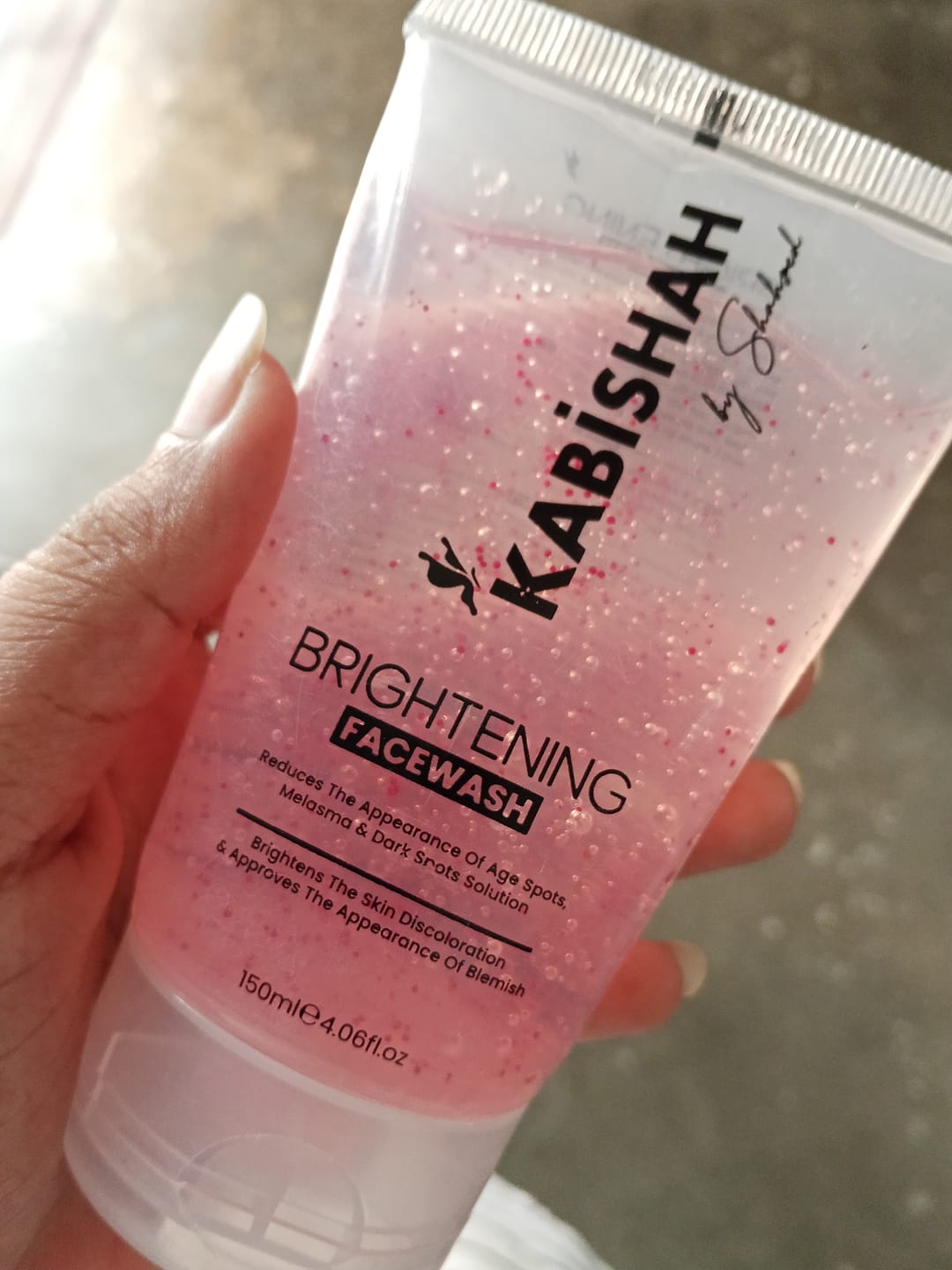 Customer photo review of Brightening Facewash 150ml