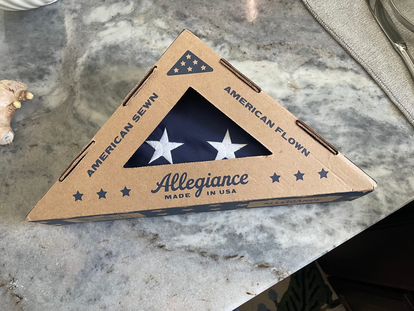 Customer photo review of Classroom Initiative 3' x 5 ' American Flag