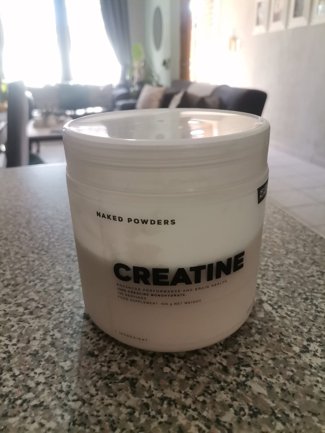 Customer photo review of NAKED CREATINE MONOHYDRATE - 500g | 100 Servings