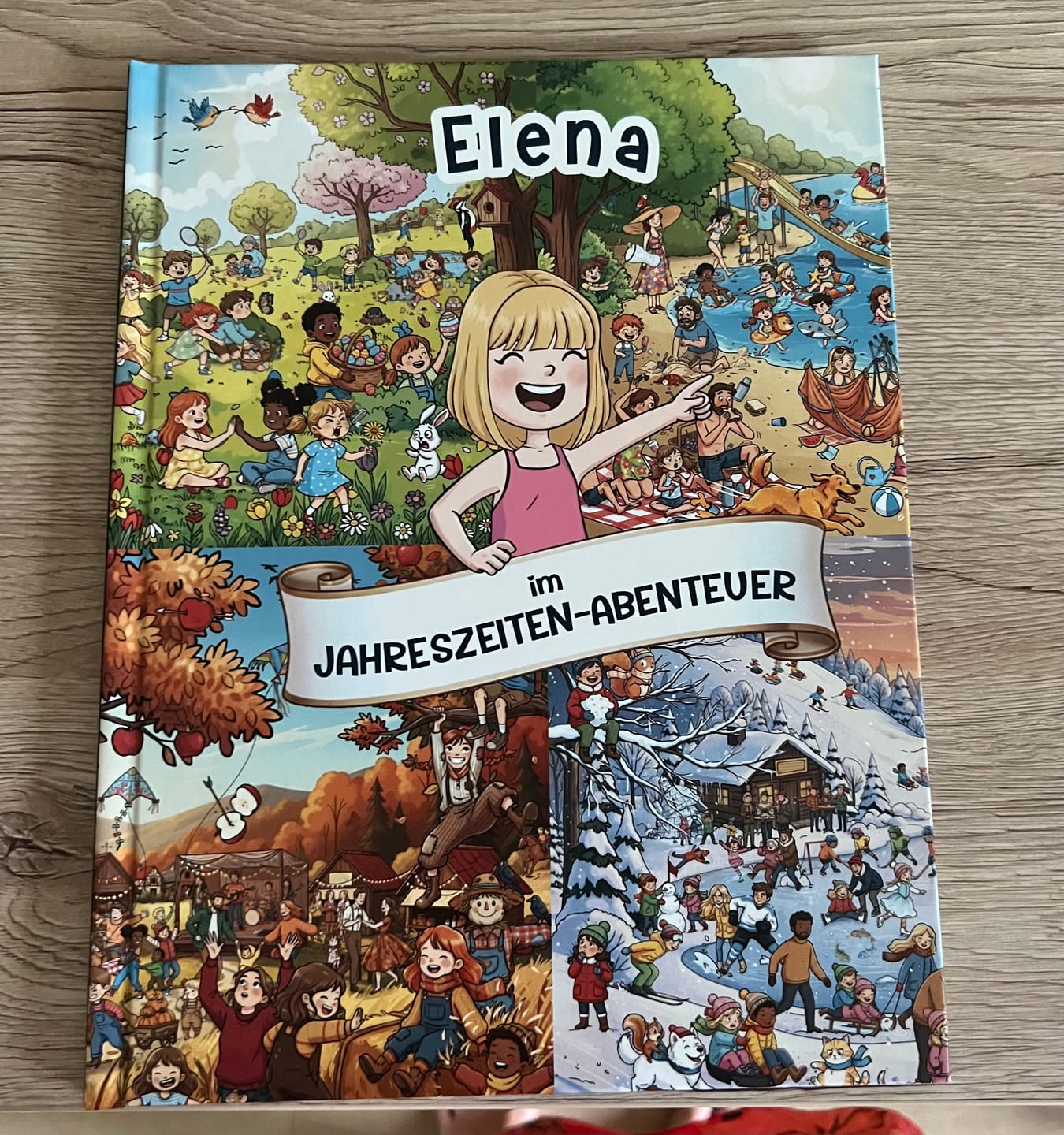 Customer photo review of Jahreszeiten – Personalisiertes Wimmelbuch für Kinder