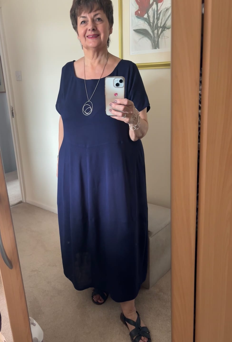 Customer photo review of Plain Linen Look Viscose Fabric