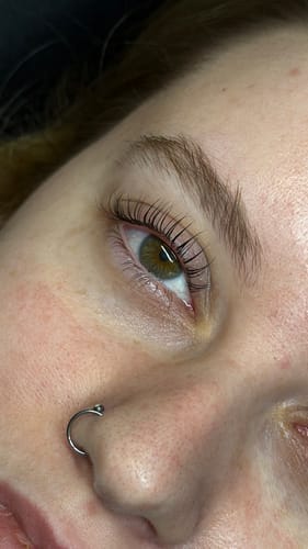 Customer photo review of Cysteamine Brow & Lash Lamination Kit - Step 3 - 15ml