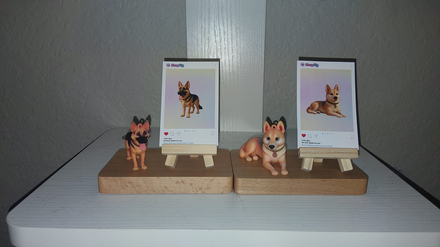 Customer photo review of Custom 3D Figure Keychain - Personalized Bag Charm from Photo