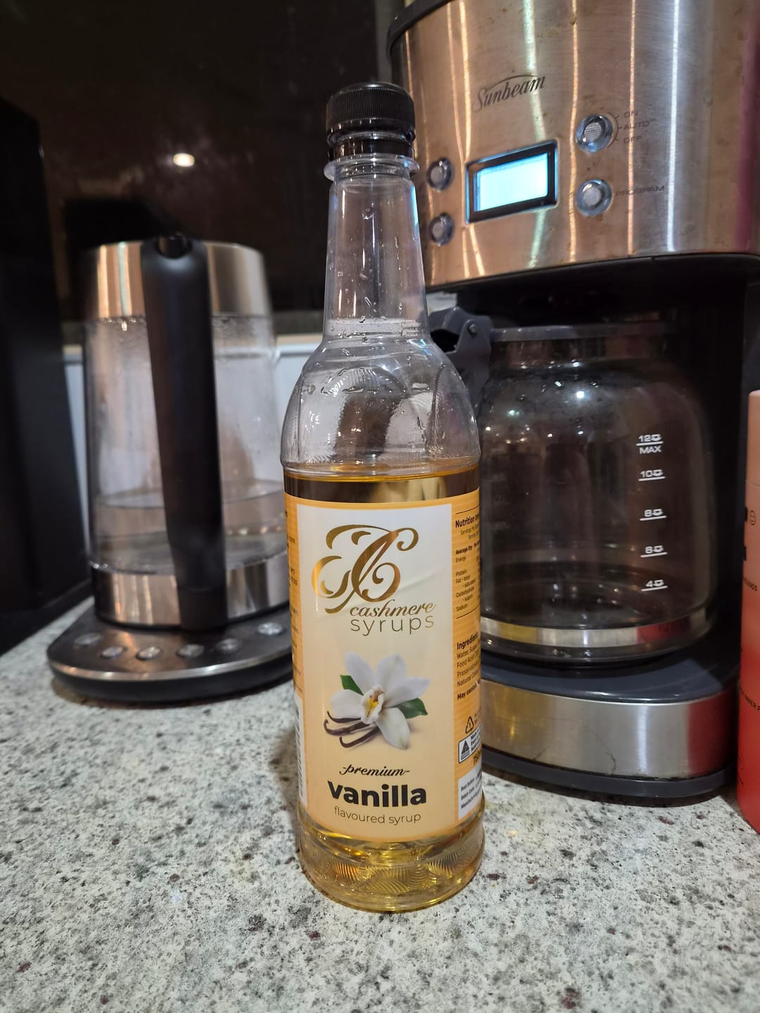 Customer photo review of Vanilla Coffee Syrup