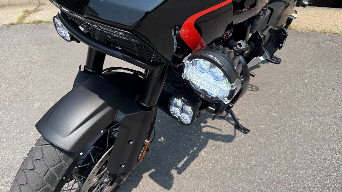 Customer photo review of D7 Pro Premium Lighting Bundle - Harley Davidson Pan America 1250 2021+