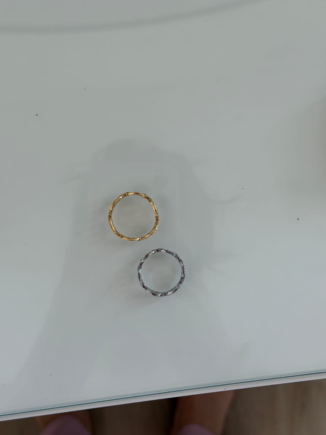 Customer photo review of Pave Flow Deluxe Ring 14K Vergoldet