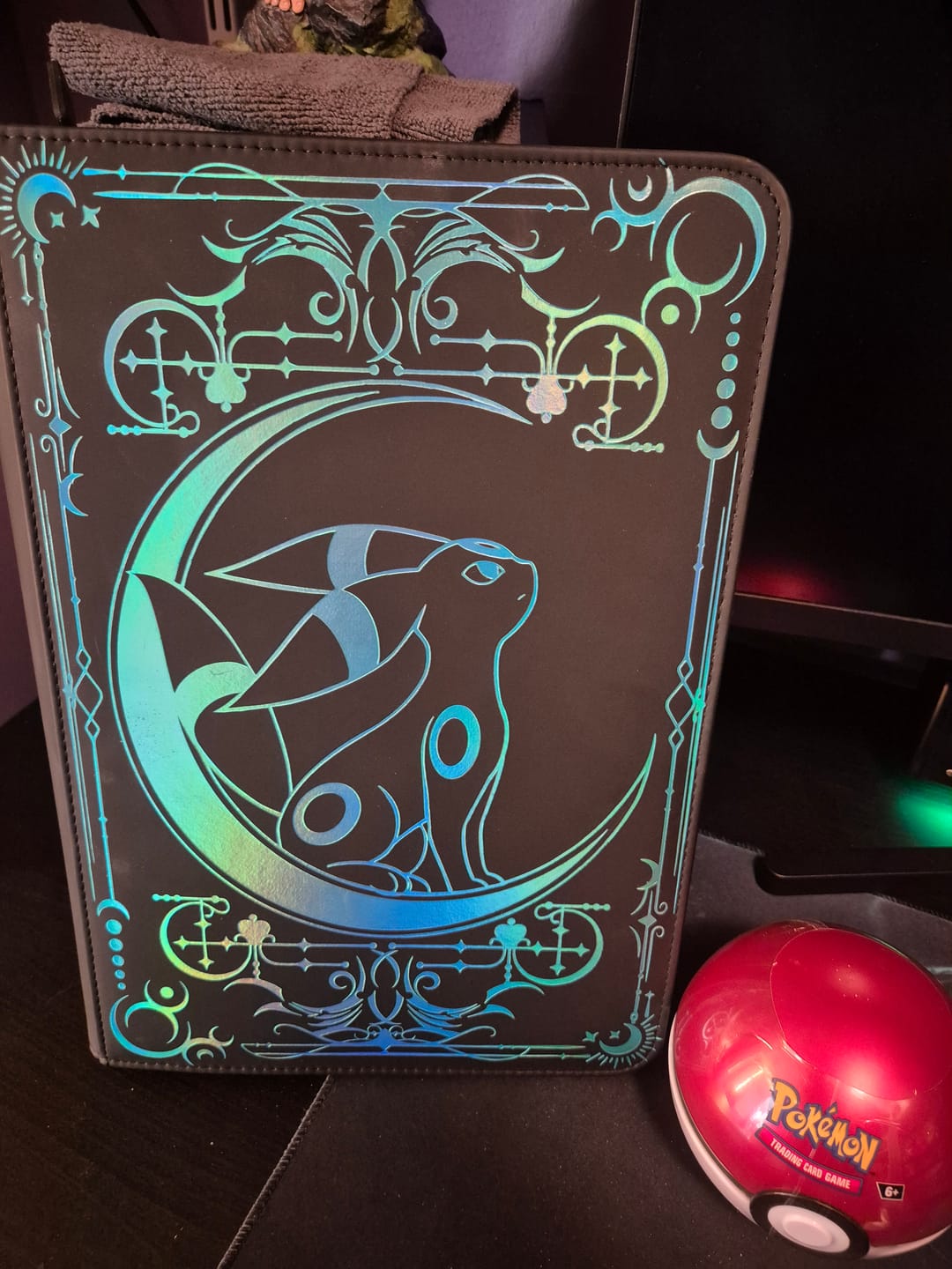 Customer photo review of Lunar Shadow Shiny 9-Pocket Trading Card Binder