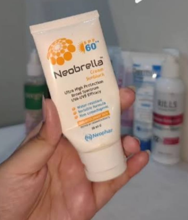Customer photo review of Neobrella Sunblock Cream SPF60 PA+++