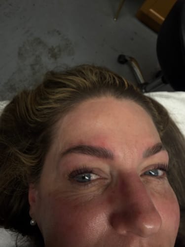 Customer photo review of Cysteamine Brow & Lash Lamination Kit - Step 1 - 15ml