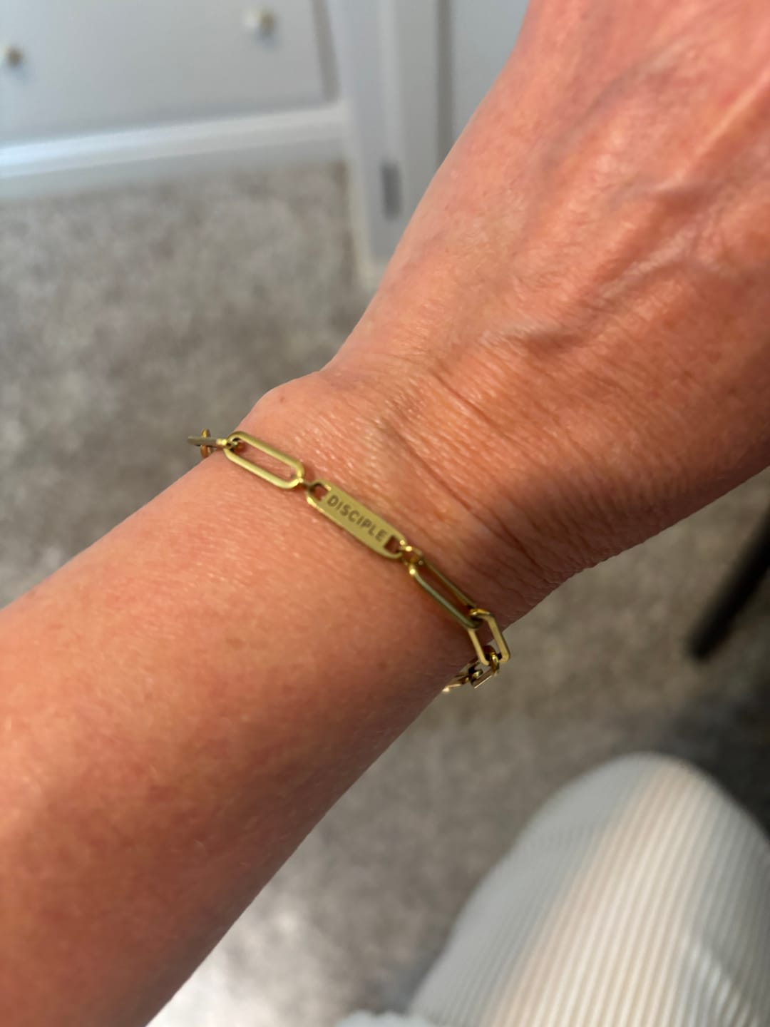 Customer photo review of Disciple Chain Bracelet