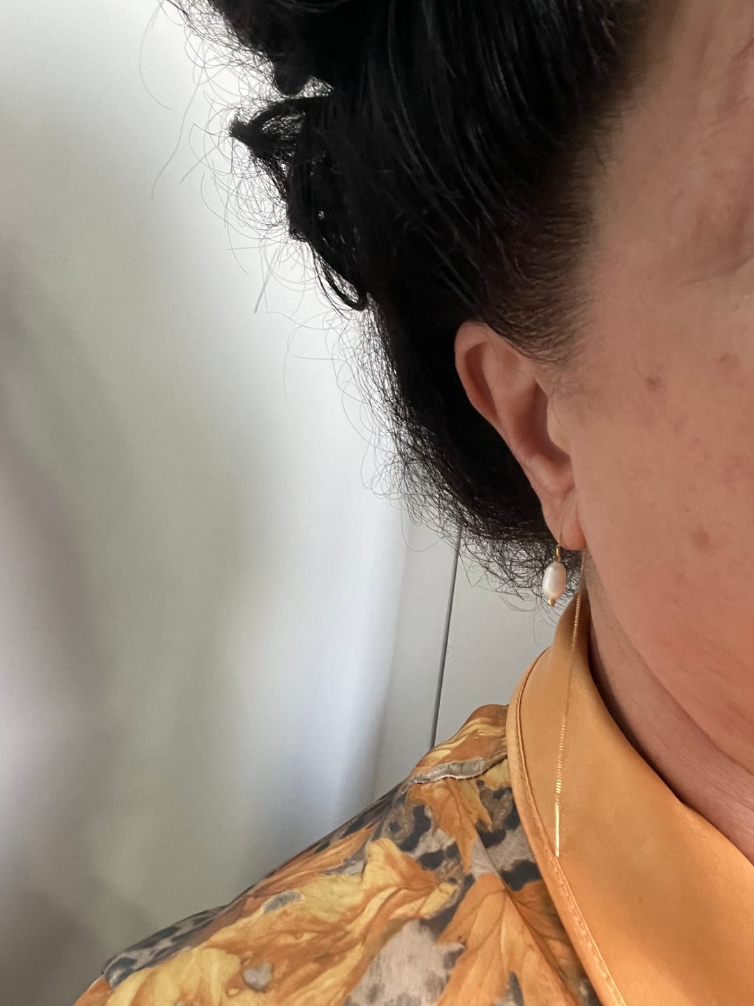 Customer photo review of Boucle D'oreille Perle de Culture Rosalia