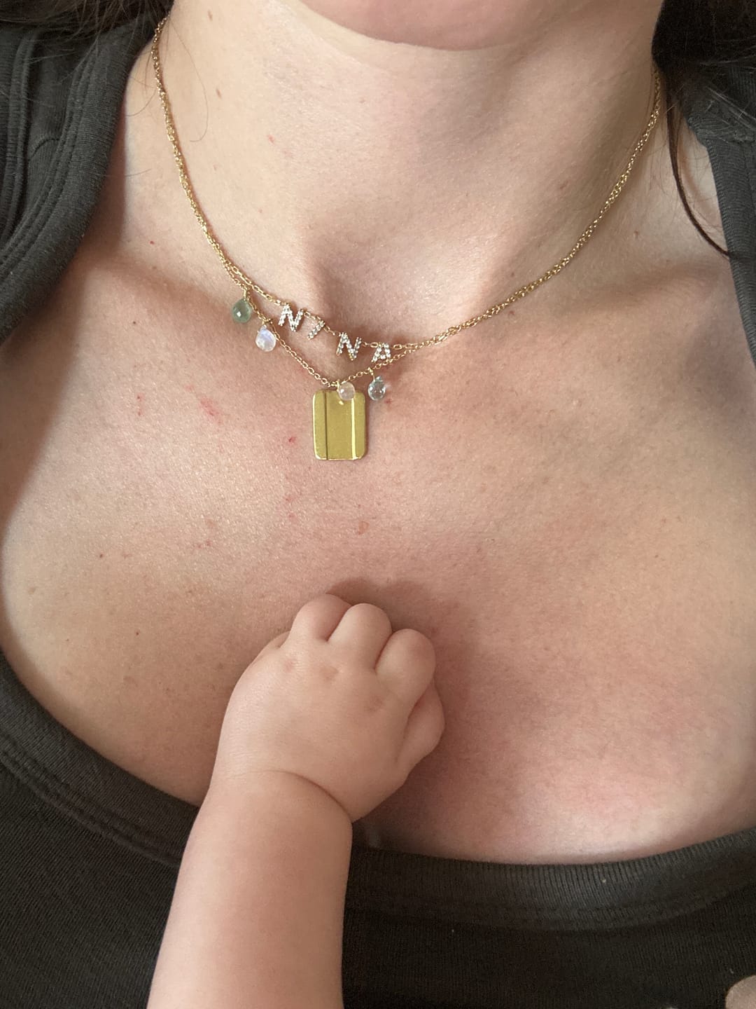 Customer photo review of Collana MINI LETTERS BRIGHT