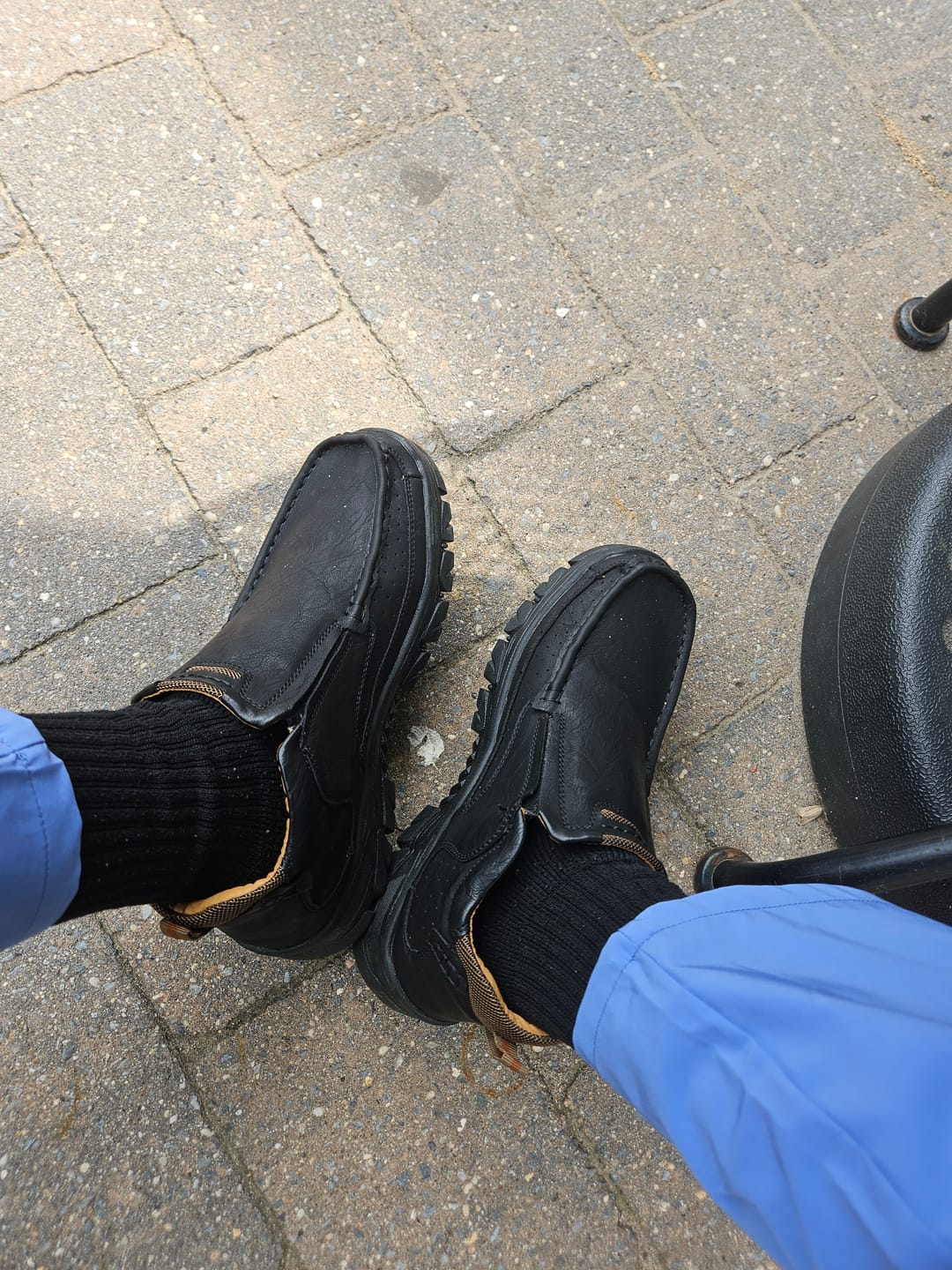 Customer photo review of EaseStep™ Waterproof Non-Slip Ankle Boots – Soft Comfort & Orthopedic Support