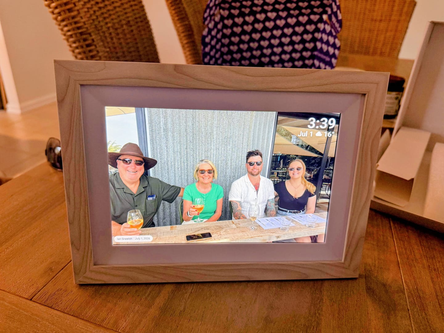 Customer photo review of Digital Photo Frame