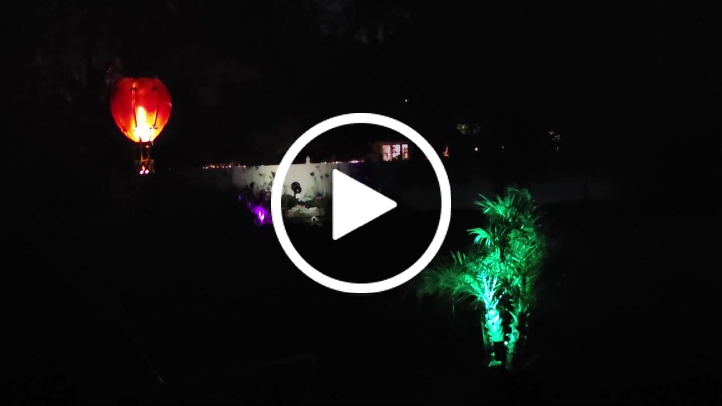 Customer video review of TSUN Solar Landscape Spotlights