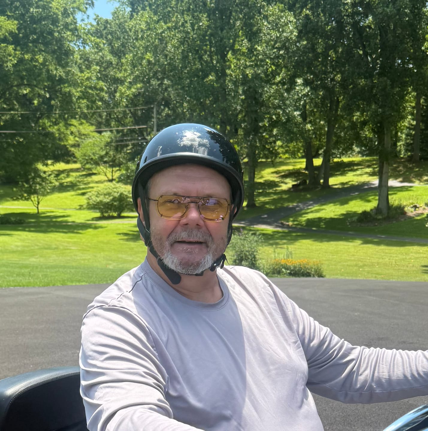 Customer photo review of Smallest lightest DOT Beanie Helmet - Gloss Black / No Peak