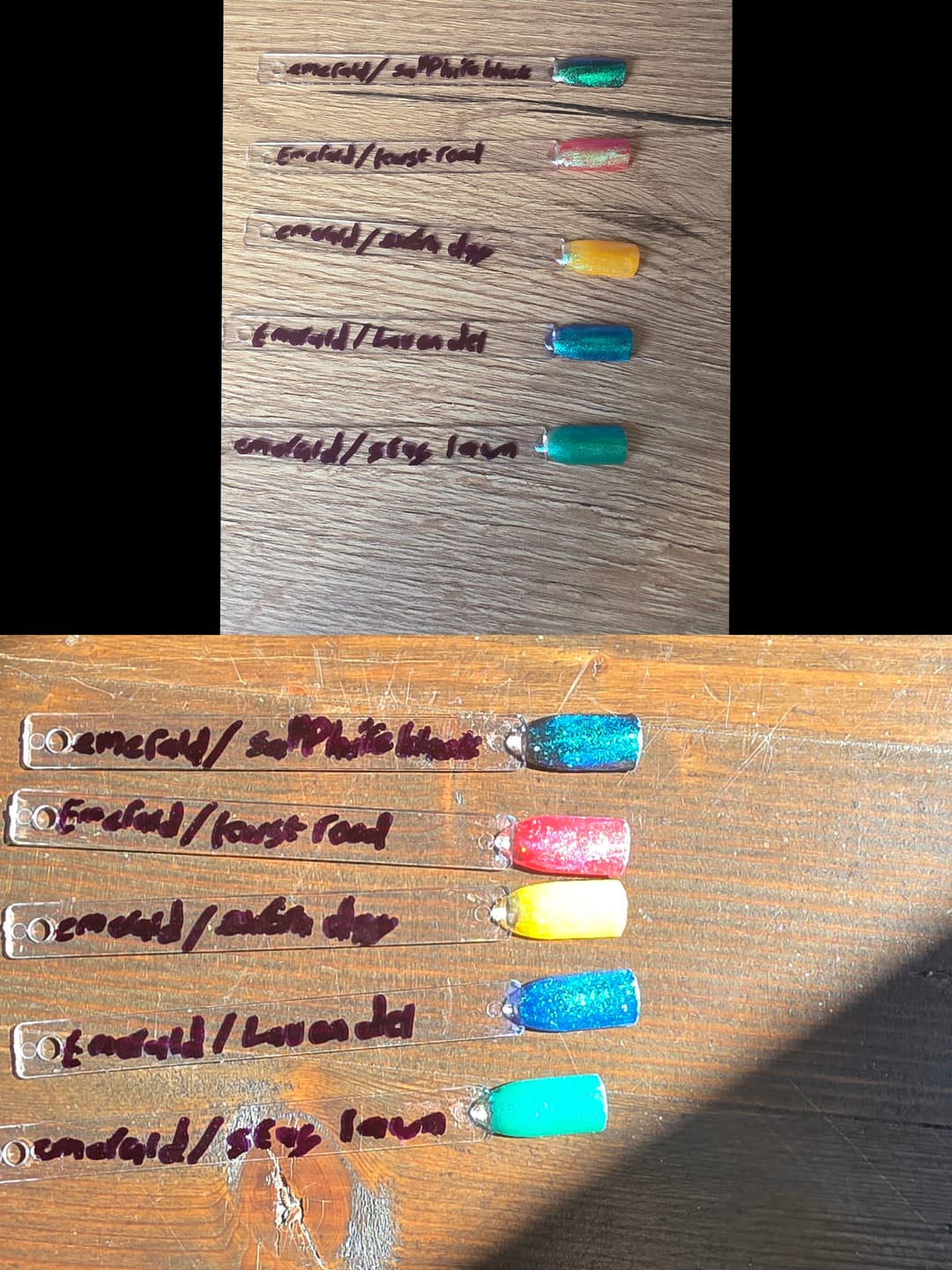 Customer photo review of Emerald Shift Chrome Powder
