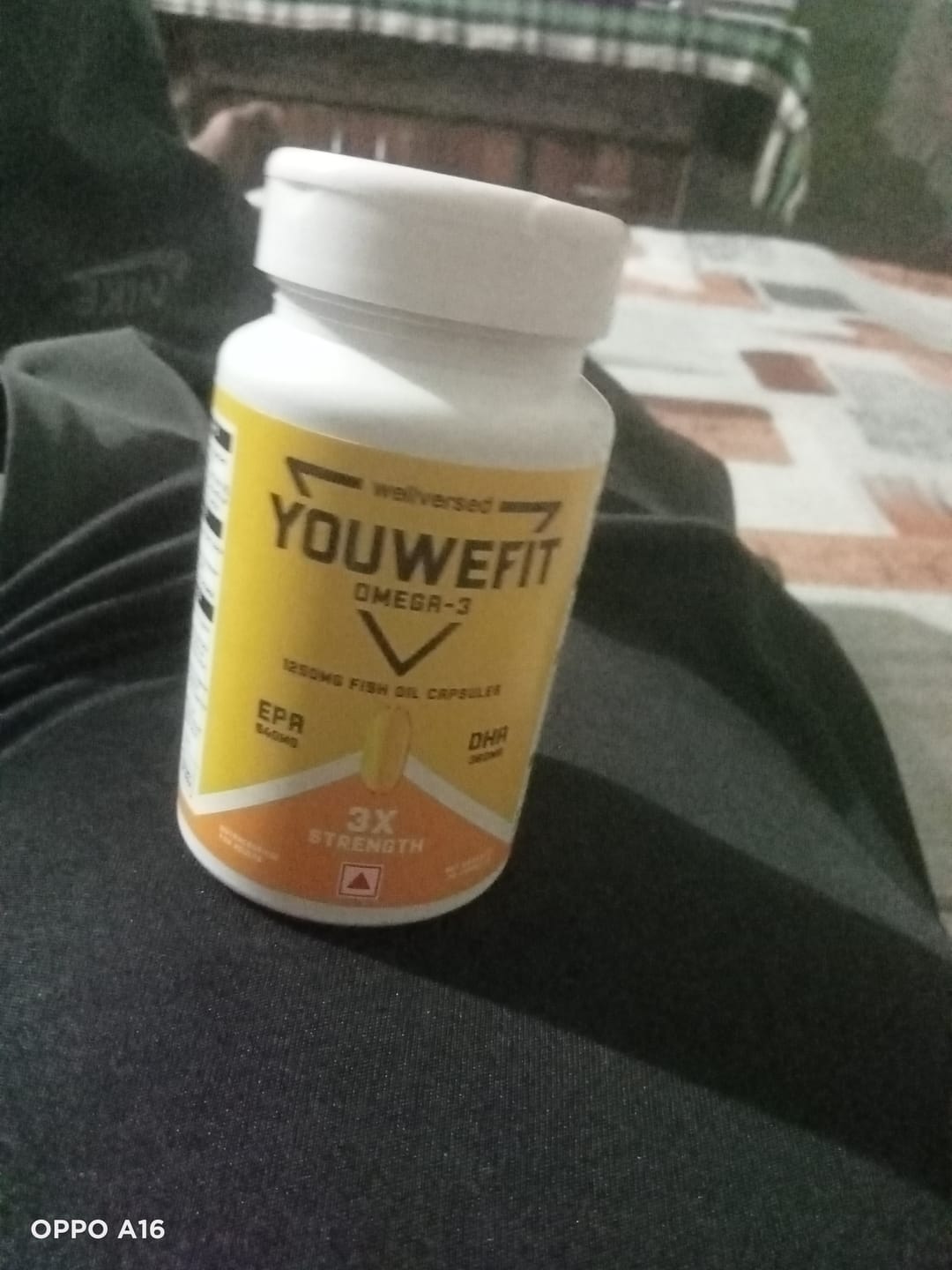 Customer photo review of Wellcore Creatine Monohydrate (Fruit Fusion, 33 Servings) + YouWeFit Omega-3 Triple Strength Fish Oil (1250mg, 30 Capsules)