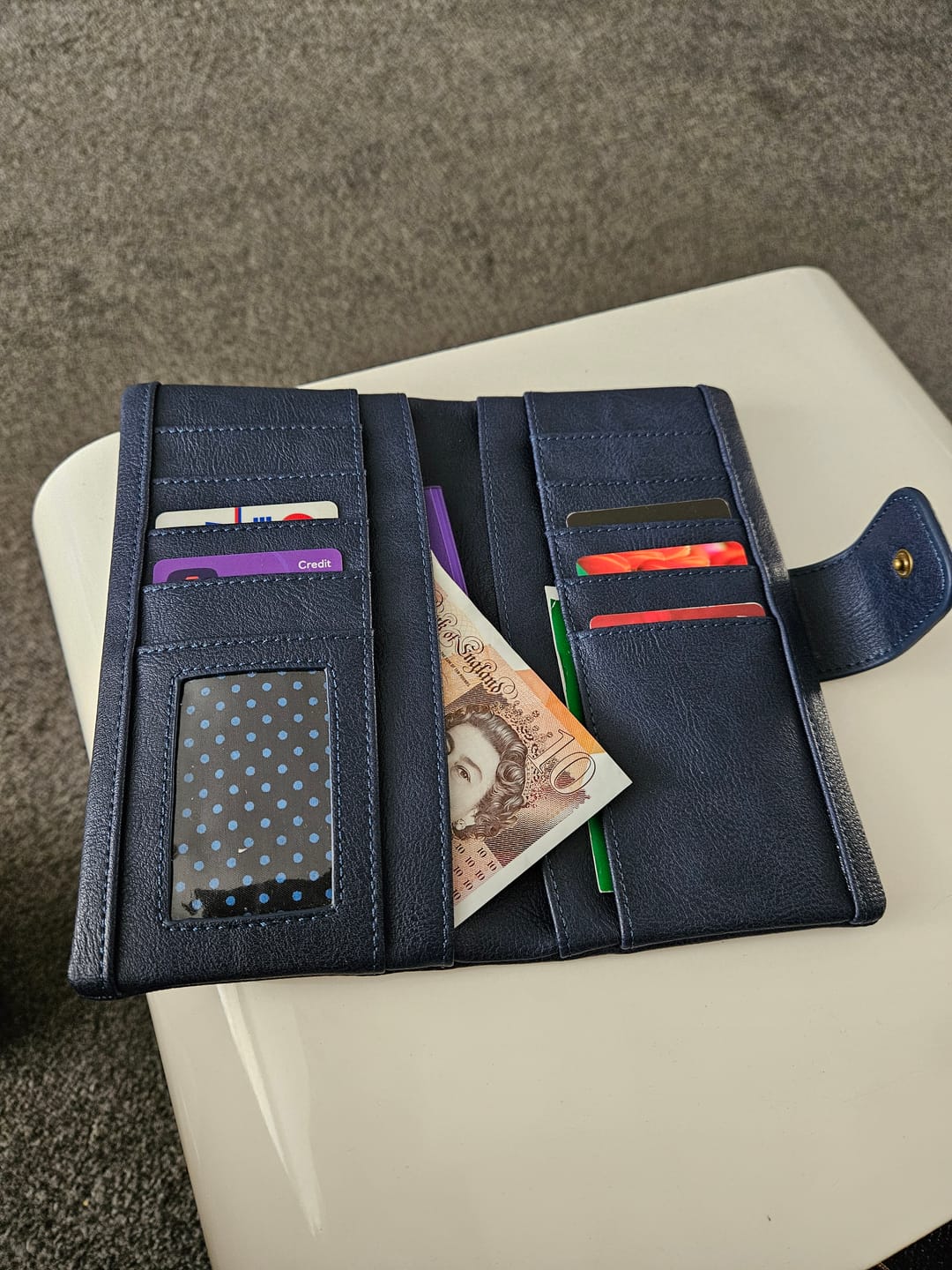 Customer photo review of Darcey Purse - Navy