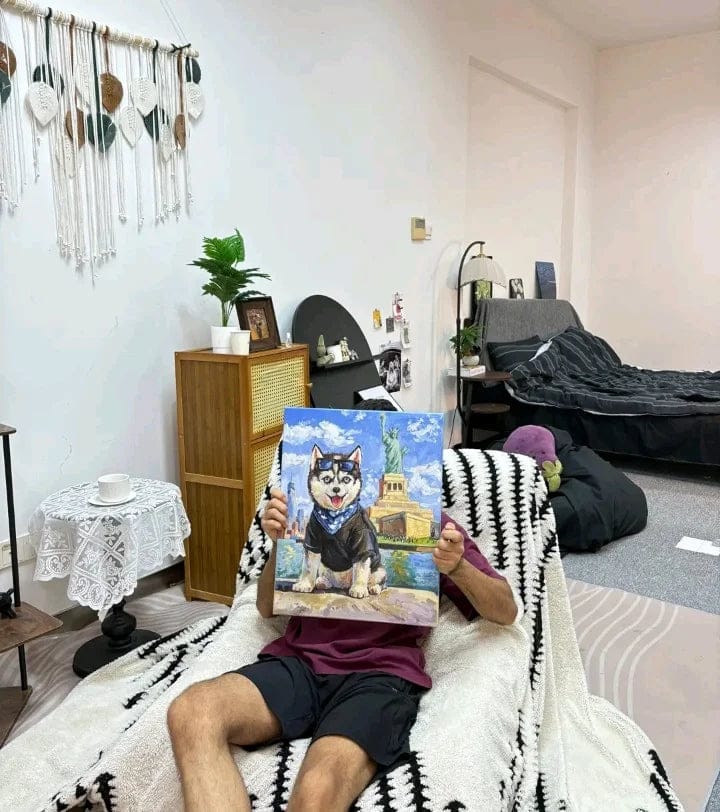 Customer photo review of Design your own | Would Tour | Hand-painted Pet Portrait