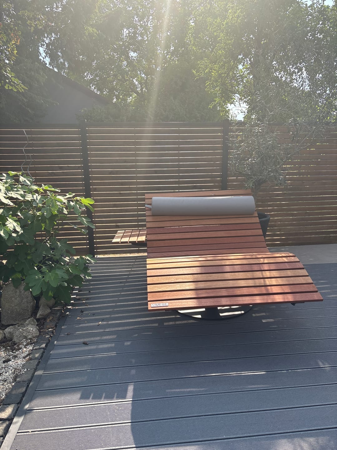 Customer photo review of MEBE Wave Lounge - drehbare Gartenliege für 2 Personen
