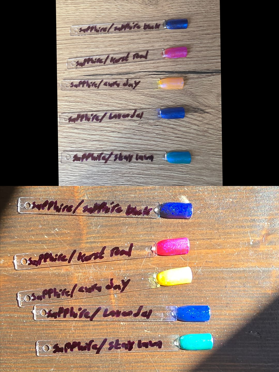 Customer photo review of Sapphire Shift Chrome Powder