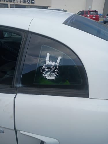 Customer photo review of 32 GANG DECAL