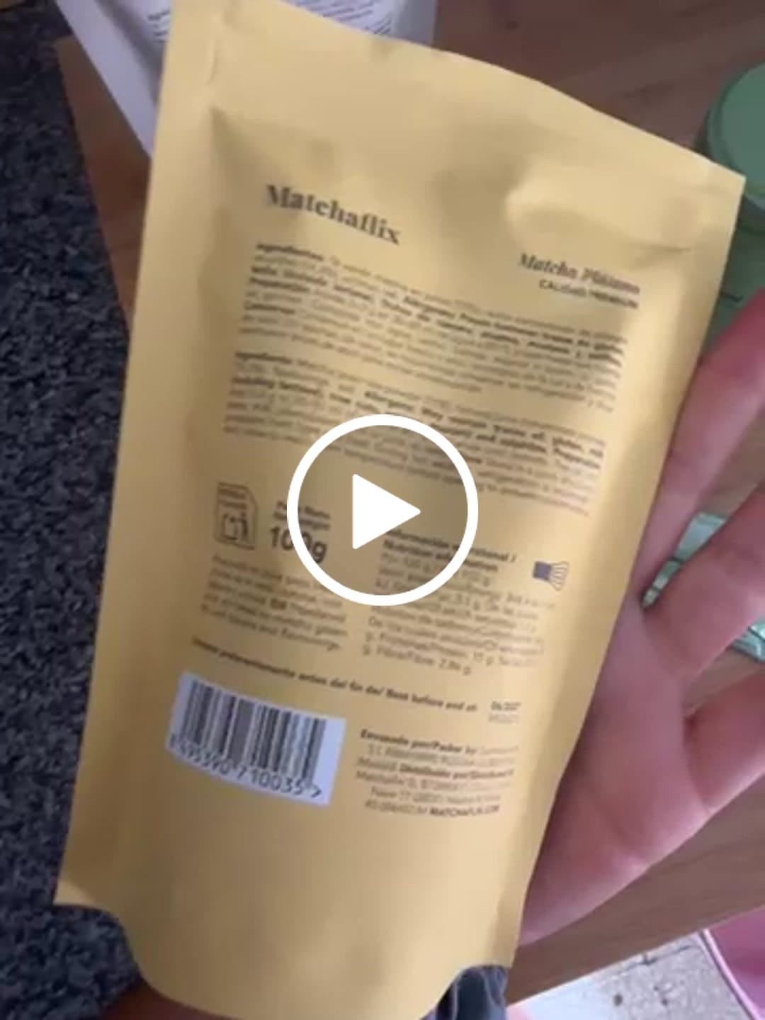 Customer video review of Té Matcha Premium Plátano