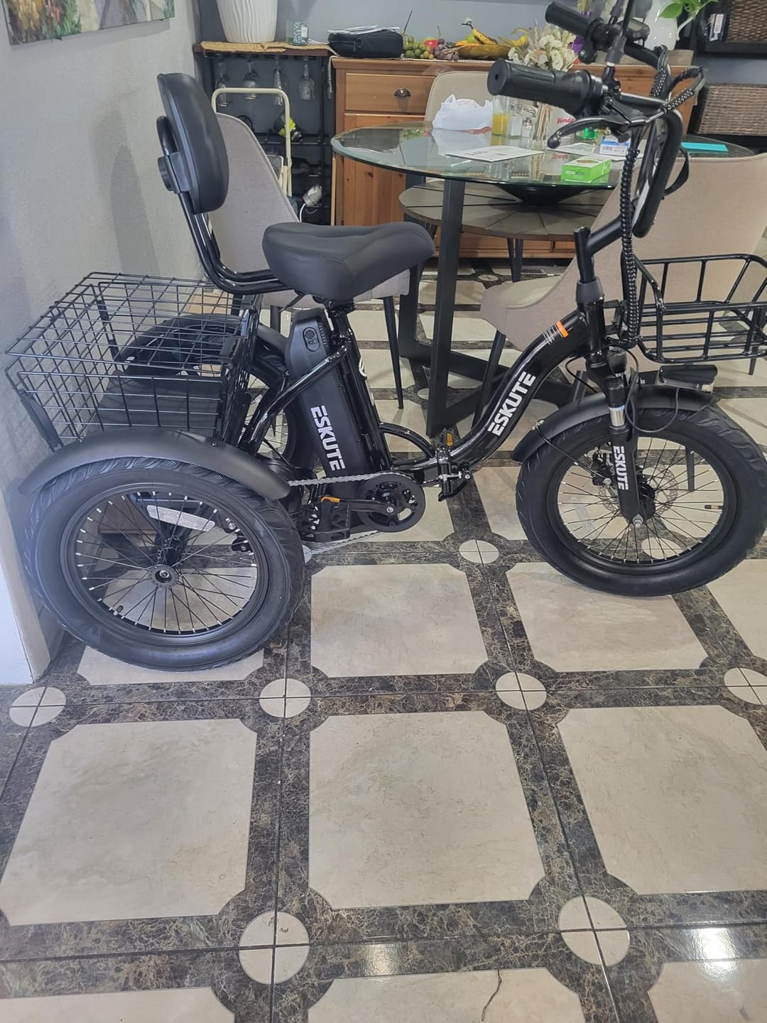 Customer photo review of Eskute® T300 Folding Electric Trike