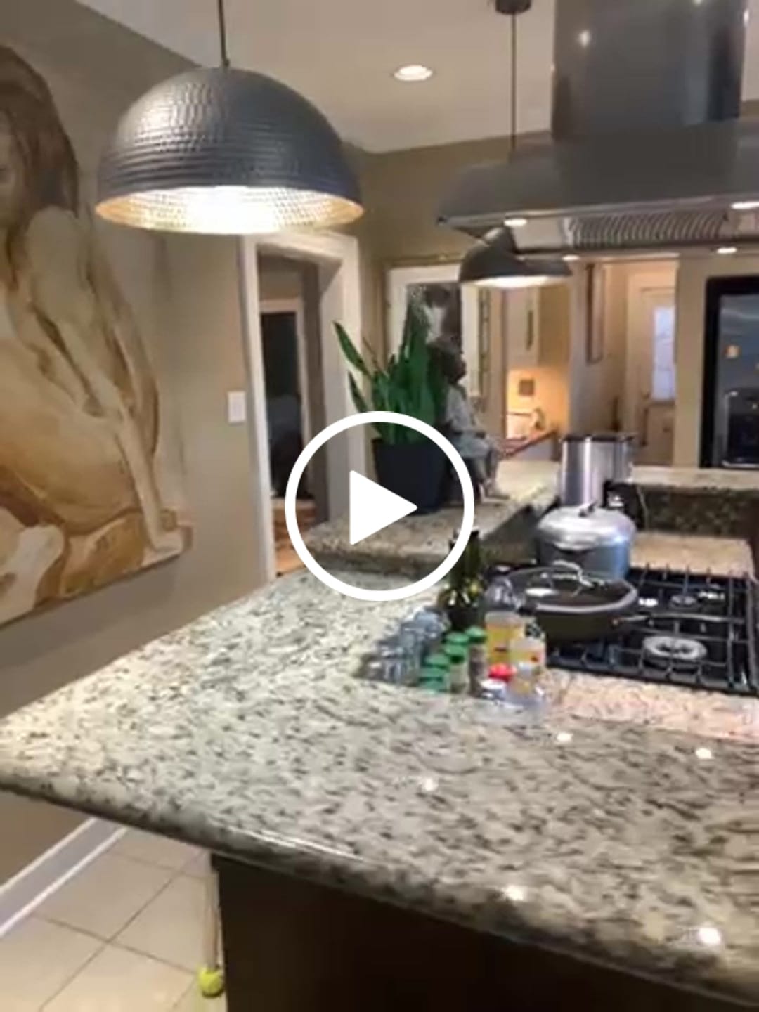Customer video review of Industrial Single-Light Hammered Metal Dome Pendant