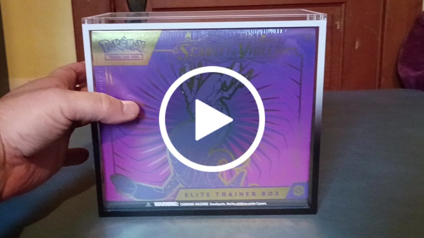 Customer video review of Premium Colored Acrylic Pokemon Elite Trainer Box “ETB” Case