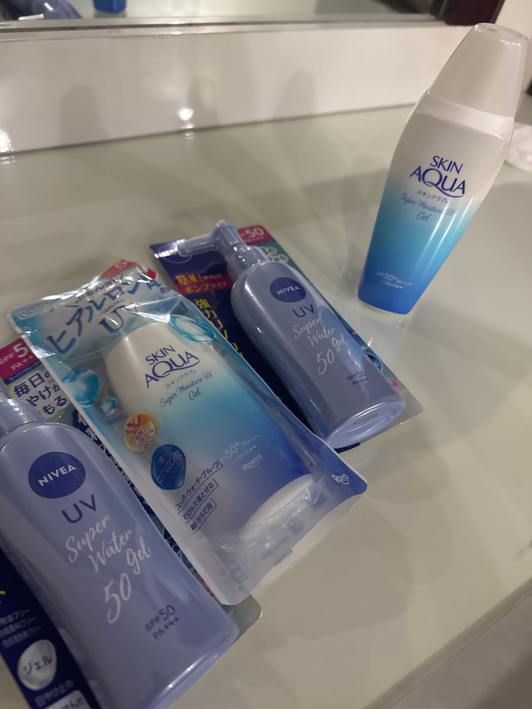 Customer photo review of Nivea Sun Protect Super Water Gel 140g – Lightweight SPF50+ PA+++ Pump
