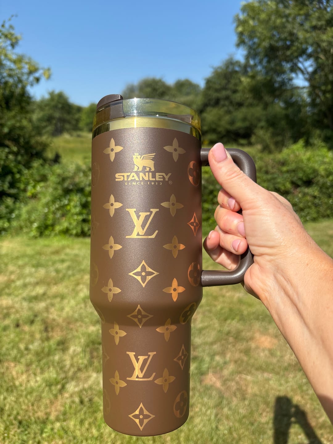 Customer photo review of Designer Holographic In-Car Insulated Cup 40 OZ