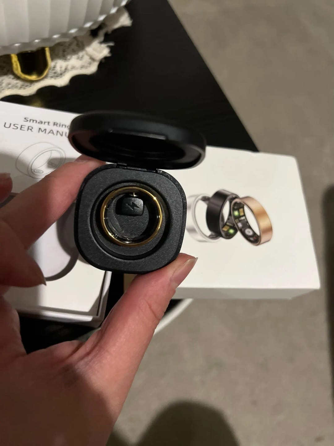 Customer photo review of Smart Ring For Men & Women – Heart Rate & Blood Oxygen Monitoring