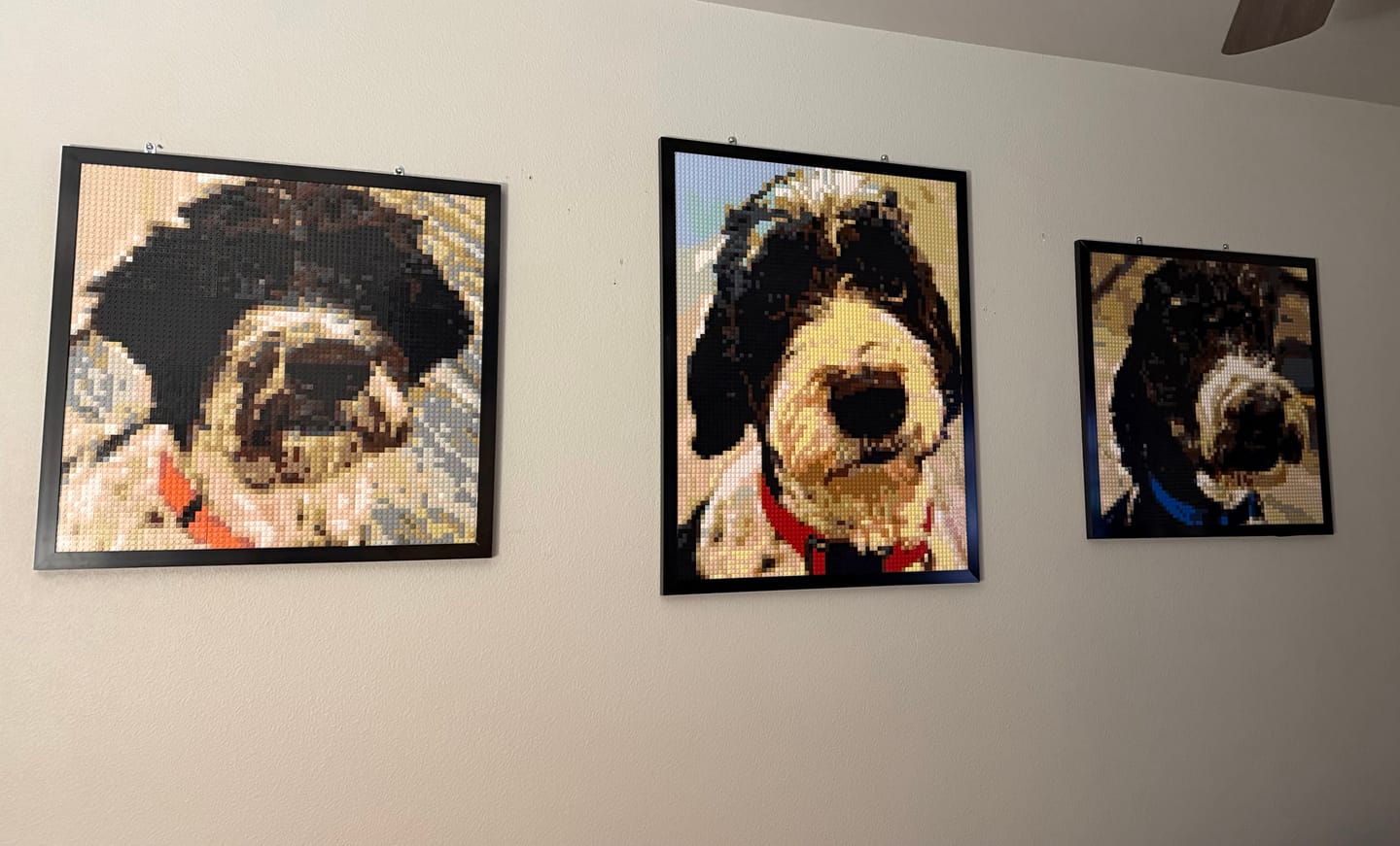Customer photo review of Custom Design Brick Mosaic - 3x4 baseplates