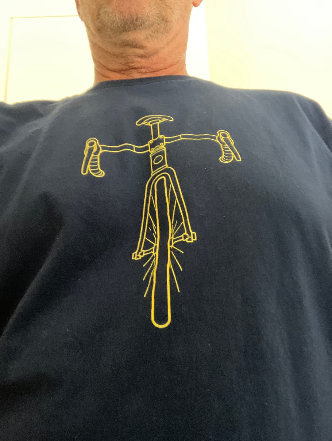 Customer photo review of Bike Front View T-Shirt