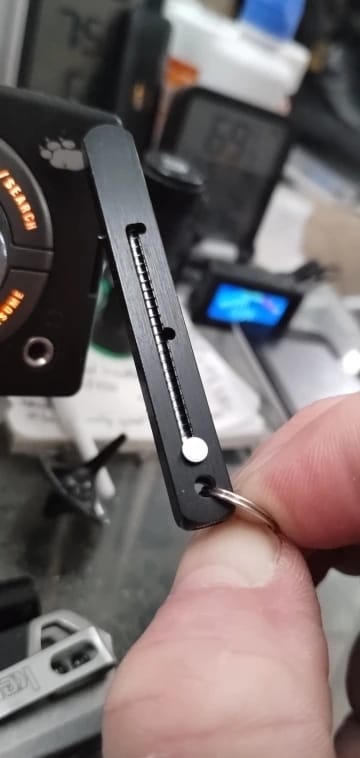Customer photo review of Portable Titanium Toothpick with Pocket Holder