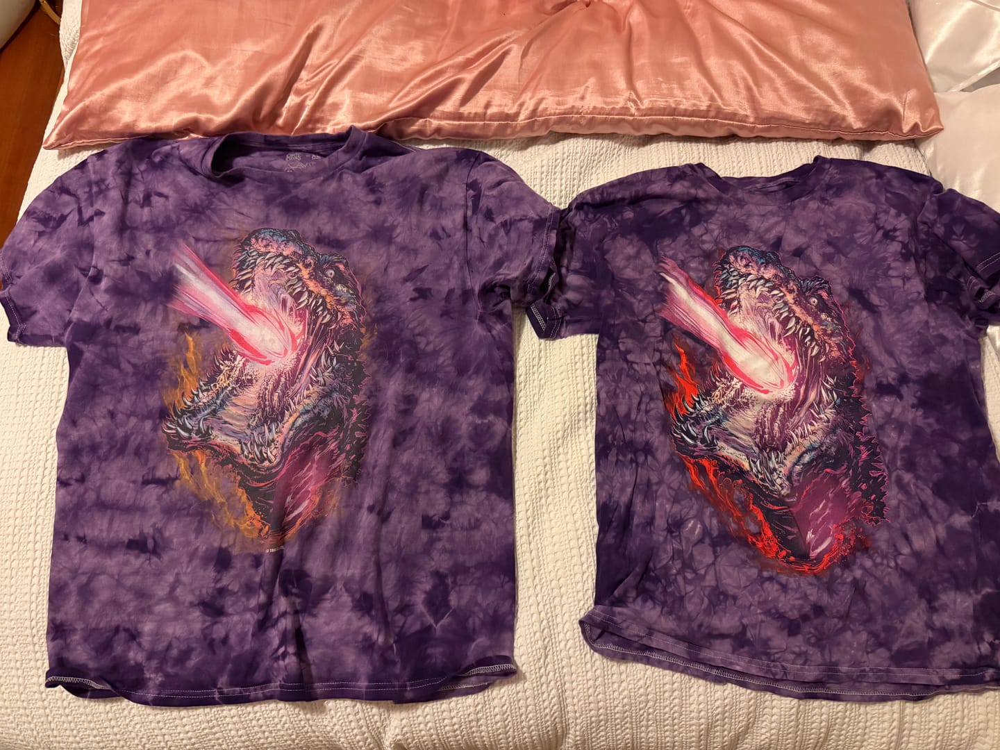 Customer photo review of SHIN GODZILLA: WHO WILL KNOW - T-SHIRT (PURPLE ENERGY TIE DYE)