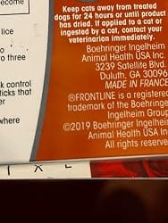 Customer photo review of Frontline Plus for Small Dogs 5 to 22 lbs – 6 Month Flea and Tick Treatment